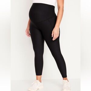 Old Navy Maternity Full-Panel PowerSoft 7/8 Leggings